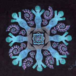 Mer People Mandala by Gail Alexander