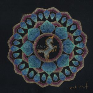 Power of Unicorns Mandala by Gail Alexander