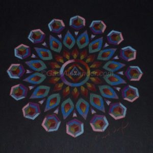 Warrior of the Rainbow Light Mandala by Gail Alexander